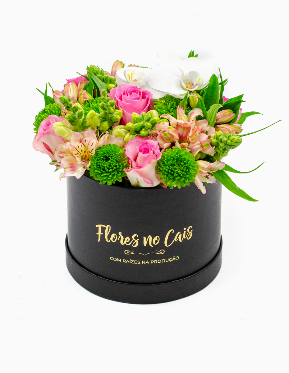 Caixa 'Orchid Blossom' Cor-de-Rosa